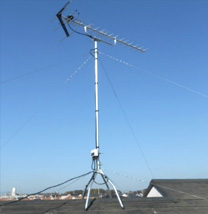 地デジアンテナ新設工事例